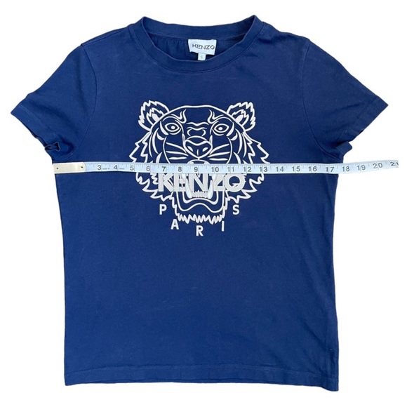 Navy Blue Kenzo Graphic Tee Shirt (S) - Picture 8 of 9